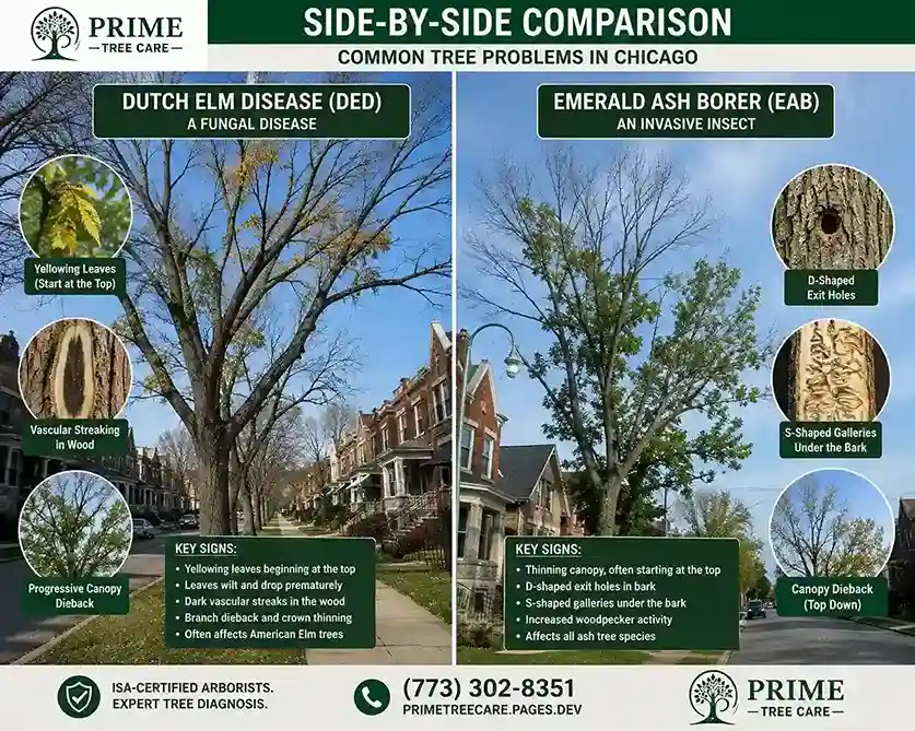 Emerald Ash Borer in Chicago identification and treatment