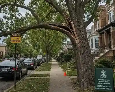 Hazardous city tree in Chicago what to do guide