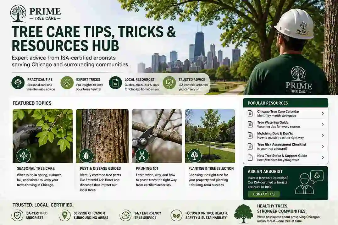 Prime Tree Care Chicago tree care tips, tricks, and resources hub
