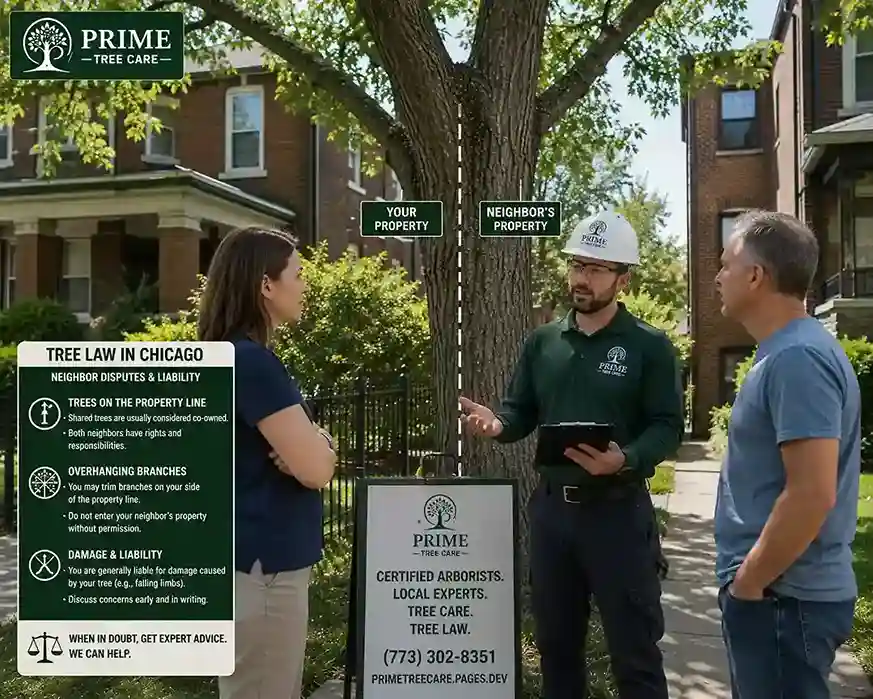 Tree law and neighbor disputes in Chicago guide