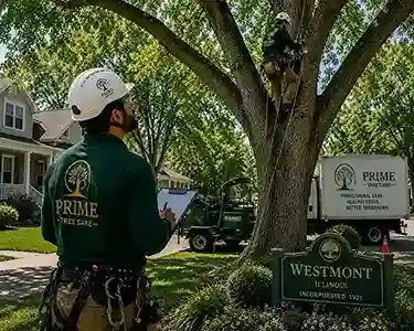 ISA-certified arborist providing tree service in Westmont, Illinois